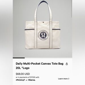 lululemon tote bag